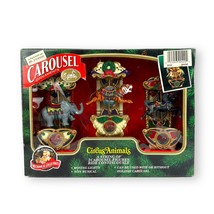 Mr. Christmas Carousel Ornaments Circus Animals Tiger, Elephant, Horse Animated - $34.65