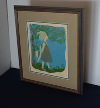 Lithograp/Print-Vintage Picture/Woodcut &quot;One With Nature&quot; Signed and Numbered - £54.15 GBP