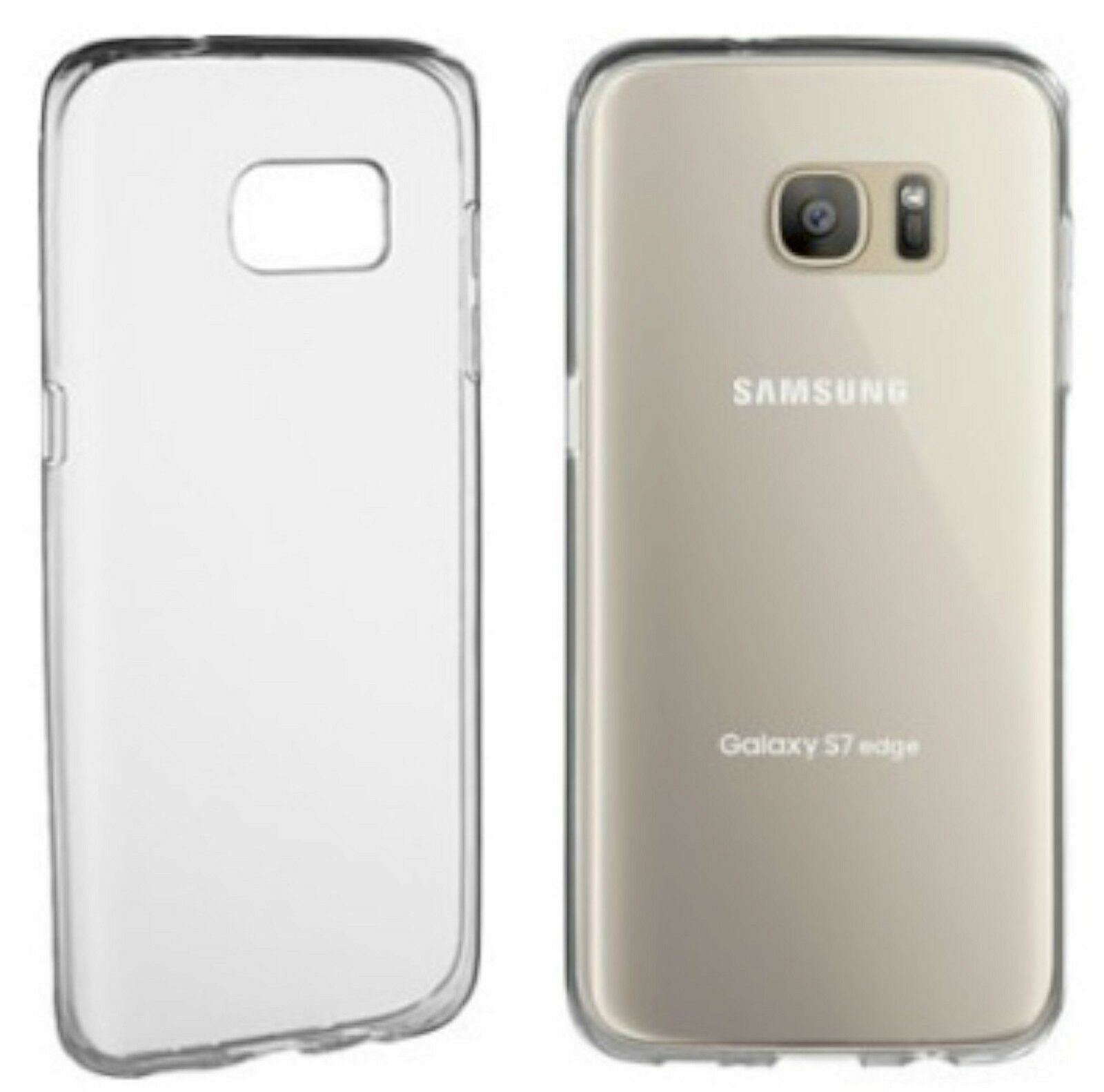 NEW Insignia Samsung Galaxy S7 Edge CLEAR Cell Phone Case Soft NS-MSGS7EPTC Grip - £3.70 GBP