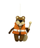 Camp Beaver 471410 Life Jacket Oar Wild Woolies Felted Sheep Wool Ornament - $27.05 CAD
