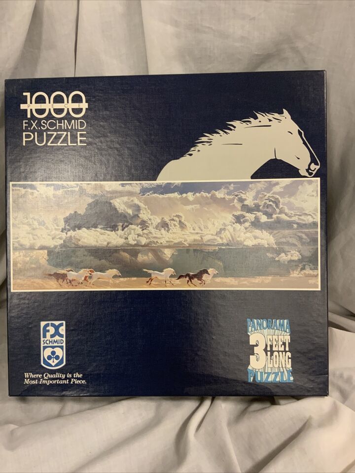 FX Schmid "Galloping" Panorama 1000 Piece Jigzaw Puzzle #91204- 3 Feet - £7.28 GBP