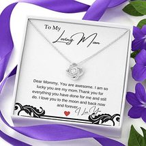 Loving Mom - Eternal Grateful Love Knot Necklace for Mothersday and/or Birthdays - £39.52 GBP