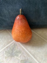 Artificial Realistic FRUIT Orange Pears Life Size With Stem - plastic - £8.66 GBP