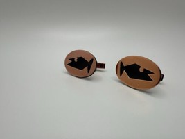 Vintage Copper Fish Cufflinks By Rame 3.1cm - £27.87 GBP