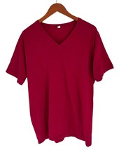 UNIQLO Cotton Blend Tee Red Short Sleeve T-Shirt Size XLarge - $14.84