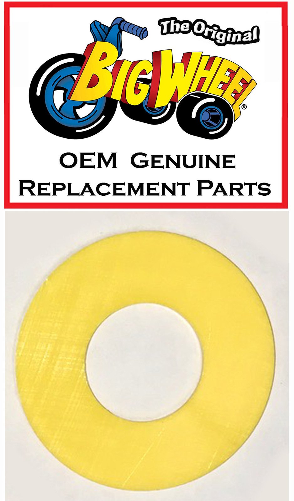 Yellow Spacer for 9&quot; My 1st The Original Big Wheel, Original Replacement... - $7.54