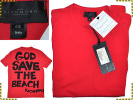 JOHN RICHMOND Men&#39;s T-shirt Size S! BALANCE PRICE! JR05 T1G - $50.82