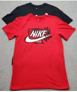 Lot of 2 Nike T Shirt Youth Unisex Small Multi Sportswear Short Sleeve C... - $20.29