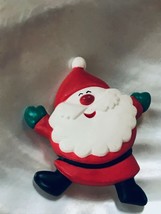Estate Hallmark Cards Marked Plastic Dancing Santa Claus Christmas Holiday Pin  - £6.86 GBP