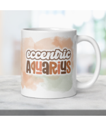 Aquarius Zodiac Boho Coffee Mug Ceramic Constellation Astrology Birthday... - $18.50