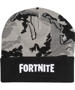FORTNITE Emotes Camo Beanie, Kids, One Size, Grey, Official Merchandise - £20.00 GBP