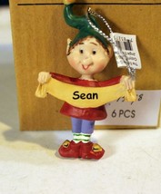 Christmas Ornaments - WHOLESALE- Russ BERRIE-#13778 -&#39;SEAN&#39;- 6 PCS- New -W741 - £4.41 GBP