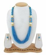 Brass Blue Contemporary Fashion Necklaces Set Collar - £13.18 GBP