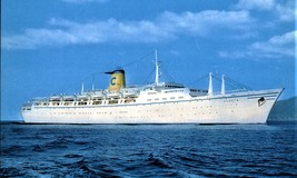 T S Flavia Costa Cruise ship line steamship - postcard - $2.20
