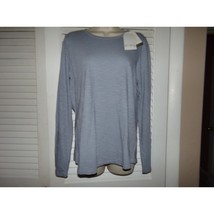 Wonderly blue clay long sleeve t shirt size M NWT $34.50 loose fit - $14.00