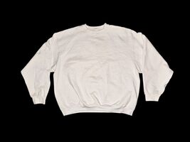 Vintage Fruit of the Loom Super Cotton Sweatshirt Crewneck White Solid A... - €15,31 EUR