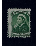 Canada - 9c FB46 Scarce 2-Way Misperf Error / EFO 1868 &quot;Bill Stamp&quot; Mint OG - $38.28 CAD
