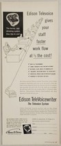 1951 Print Ad Edison TeleVoicewriter Televoice System Office Use W. Orange,NJ - £13.44 GBP