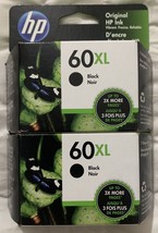 HP 60XL Black Twin Combo Pack CR341BN 2 x CC641WN Genuine OEM Sealed Retail Box - $49.98