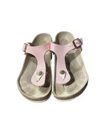 Birkenstock Gizeh Kids Birko-Flor Embossed Shiny Light Rose Sandals Size... - $47.39 CAD