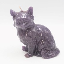 Violet Chat Chaton Bougie Figurine - $41.51