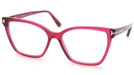 NEW TOM FORD TF5812-B 074 Trans Fuchsia Eyeglasses Frame 53-15-140mm B42... - $171.49