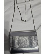 Glittered Sparkly Bow Accent Clutch Purse Crossbody Chain Strap Magnetic... - $275.59 MXN