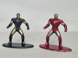 Marvel Nano Metalfigs Red Iron Man 32628 Black Gold 99887 DieCast Mini Jada Toys - £9.71 GBP