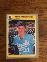 Bret Saberhagen 1985 Fleer Rookie Baseball Card (0266) - £3.17 GBP