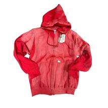 Vtg Faded Deadstock Mayo Spruce Thermal Hoodie Sweatshirt Red Sz M 38-40... - $173.20