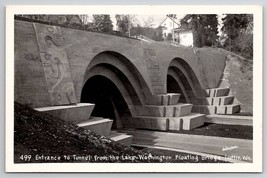 Seattle WA Entrance To Tunnel From Lake Washington Floating Bridge Postcard A42 - £11.75 GBP