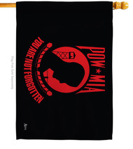 Red Pow Mia House Flag 28 X40 Double-Sided Banner - £32.92 GBP