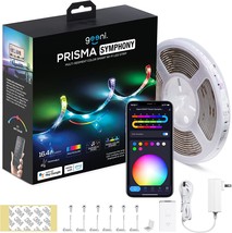 Geeni Prisma Symphony Smart LED Strip Lights, RGBIC Neon Color Changing WiFi - £33.55 GBP
