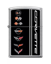 Sharp Corvette Badge History Zippo Lighter - $28.45