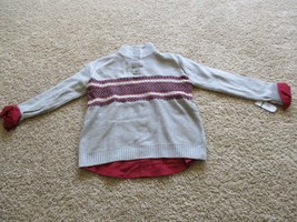 BNWT Nautica big boys sweater/shirt 2pc set, size L(14/16), Grey/red, $59.50 - £19.44 GBP