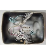 Dragon Hand Painted Small Trinket Tray Hand Painted 3&quot; - £4.62 GBP