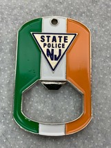 NJSP New Jersey State Police Fighting Irish Challenge Coin Bottle Opener - £35.05 GBP