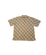 Snoop Dog Shirt Men&#39;s 3XB Short Sleeve Down Orange Crisscross Lines Vint... - $682.91 MXN