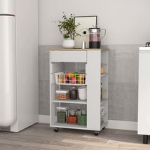 Blossom Kitchen Cart w/ Drawer &amp; Shelves - White/Oak - $254.30 CAD
