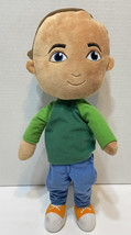 Little Passports Max Plush Boy Doll Brown Hair Outfit Blue Eyes 17 in - £12.41 GBP