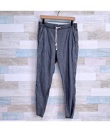 Eileen Fisher Tencel Pull On Tapered Leg Pant Gray Chambray High Rise Wo... - $59.39