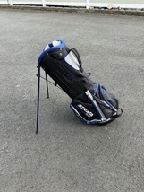 Strata Golf Bag 7 Way 5 Zipper Pockets Blue/ Black - £38.92 GBP