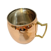 Vintage ODI Old Dutch International Nickel Lined Copper Moscow Mule Cup Mug 4&quot; - £9.10 GBP