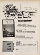 1968 Print Ad Glimmerglass State Park New York Otsego Lake Goodyear Guide - £14.09 GBP