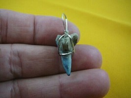 (s320-169) 1&quot; lower Fossil Hemipristis Shark Tooth Teeth JEWELRY silver ... - $12.19