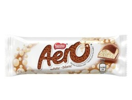 24 full size AERO WHITE Chocolate Candy Bar Nestle Canadian 42g each  - $46.44