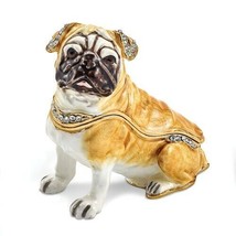 Bejeweled WEDNESDAY Pug Trinket Box - £61.42 GBP