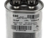 York 325P106H44A23A4ZY9 Capacitor Run 10.0uF 440VAC 50/60HZ Oval - $79.70