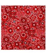Waverly Inspirations Bandana Fabric, 100% Cotton, 1 Yard Precut, Poppy Red - $8.95
