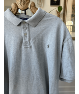 Polo Ralph Lauren Grey Pique Cotton Golf Shirt 5X - $36.00